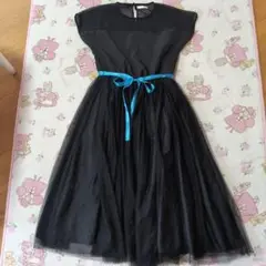 黒いチュールワンピースM