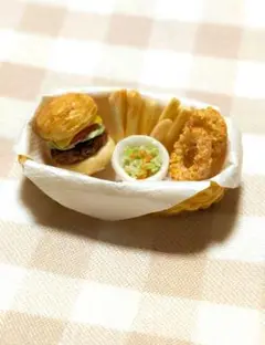 ハンバーガーセット　ミニチュアフード