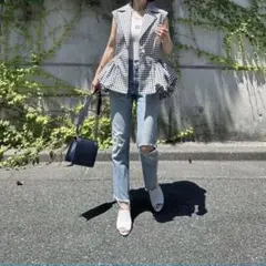 Mila Owen ペプラムベストタートルパンツ2点セット※ベストとパンツのみ Mila Owen（ミラオーウェン）の「【WEB限定サイズあり】ペプラム