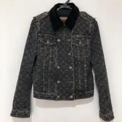 ルイヴィトン モノグラム デニムジャケット Gジャン アウター ブラックデニム