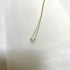 AHKAH ハート ハートパヴェネックレス