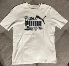 プーマ　tシャツ　ホワイト　トラ