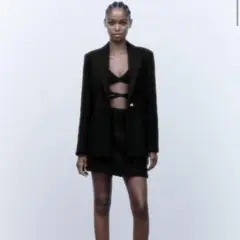 ZARA ザラ　ショートテクスチャースカート