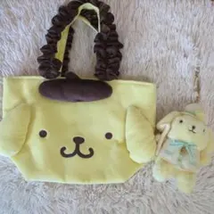 メゾンドフルール　コラボ　ポムポムプリン　トートバッグ&ぬいぐるみチャームセット