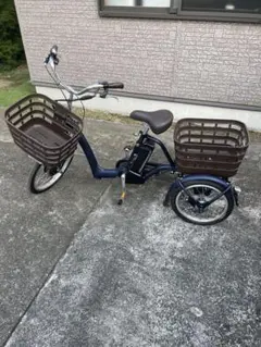 ○今月2月購入品　ラクットワゴン　電動アシスト三輪車 ネイビー 2カゴ付き 楽天市場】ラクットワゴン RW0B45 E.Xソフトライトグレー 電動