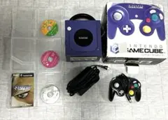 ゲームキューブ本体ソフト3本セット　動作確認済　DOL-001　バイオレット