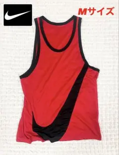 【美品‼️】Nike ノースリーブ　タンクトップ レッド/ブラック　ビッグロゴ