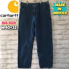 希少★ビックサイズ W40 carhartt カーハートデニム ワイド
