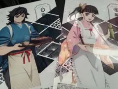 鬼滅の刃　セブンイレブン　クリアポスター　二枚