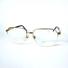 【良品】BURBERRY バーバリー　ハーフリム　メガネ　ノバチェック　ベッコウ