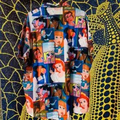 童話ガールズ 半袖 シャツ 柄シャツ 夏 新品 お洒落 XL 2XL