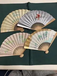 扇子　４本セット　アンティーク