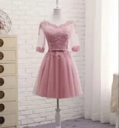 【美品】パーティードレス　ピンク