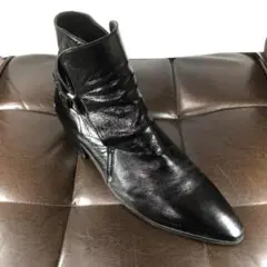 ■稀少エディ期|サンローランパリ|ブーツ|42|26.5-27cm|黒|k667