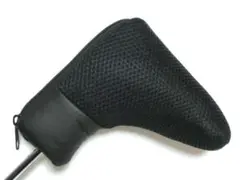ヘッドカバー【ピンタイプ パター】メッシュ 黒 ブラック 新品