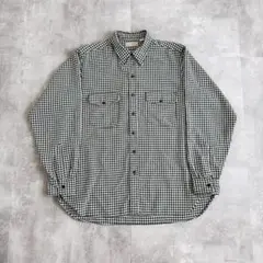 1980's~ L.L.Bean USA製 ギンガムチェック フランネルシャツ