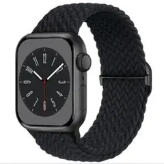 アップルウォッチ バンド ソロループ 黒