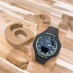 CASIO【カシオ】BABY-G腕時計スポーツBSA-B100グレー×緑グリーン