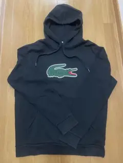 LACOSTE ブラック パーカー US M