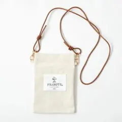 新品　ピーナッツカフェ　スヌーピー　サコッシュポーチ　アイボリー