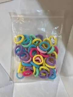 カラフル ヘアゴム 約50個入り