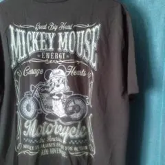 Mickey Mouse Disney モーターサイクルバイクTシャツXO