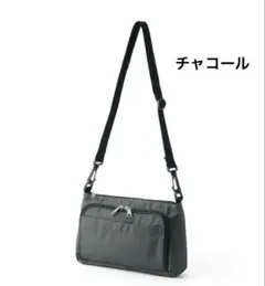 新品　workman ワークマン　高撥水DAYライフショルダーポーチ　チャコール