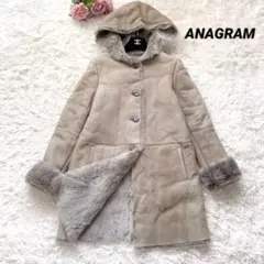 IENA購入✨ ANAGRAM リアルムートンコート 羊革 リアルファー 38