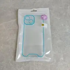 【新品・未使用】iPhone 15 用 クリアケース ブルー