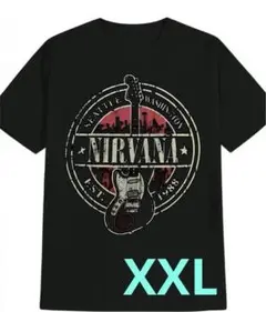 新品 NIRVANA ニルヴァーナ ブラック Tシャツ XXLサイズ 商品番号D