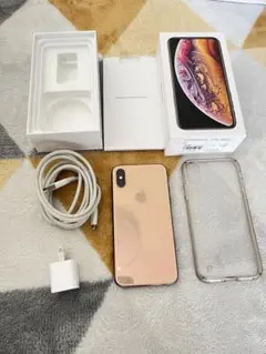 「美品」Apple iPhone XS 256GBゴールドSIMフリー