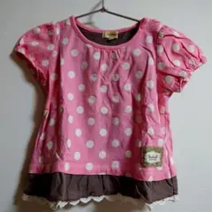 Hushush ドット柄 Tシャツ 90サイズ