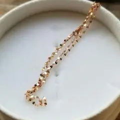 ペタルチェーン ブレスレット K10 ピンクゴールド