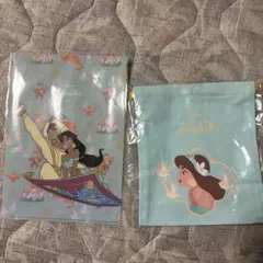 アラジン クリアファイル巾着セット A4サイズ
