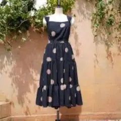 Her lip to Polka Dot Open Back Dress