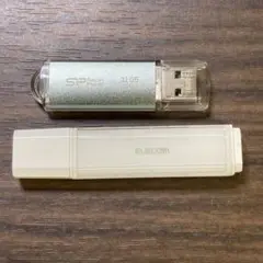 USBメモリ 2個セット　SP 32GB / ELECOM 8GB