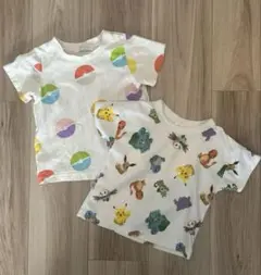 モンポケ Tシャツ 半袖 2枚セット 80 90