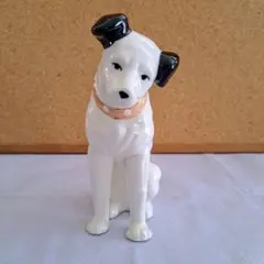 レトロ品　ビクター　ニッパー犬　4体　陶器製 &クリスタル灰皿 ビクター犬 Victor ニッパー 置物 昭和レトロ 陶器 ニッパー犬 4