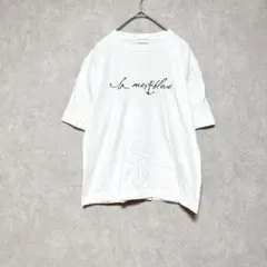 ヒューマンウーマン　Tシャツ　チュニック　マリン　コットン100％　ホワイト　M