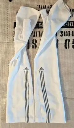 adidas テニス アームカバー ホワイト 3本ストライプ