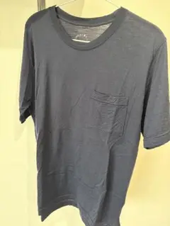 山と道　メリノウール ユニセックス Tシャツ M ネイビー