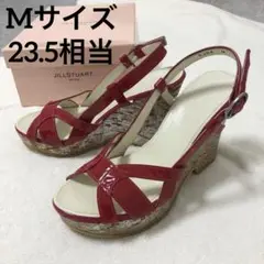 【未使用】ジルスチュアートJILLSTUARTエナメルピンク サンダルM23.5