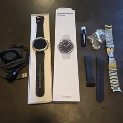 国内版Galaxy Watch4 Classic46mm　シルバー美品おまけ多数