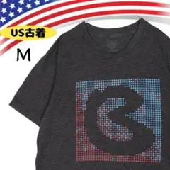 47124【アメリカ古着】半袖 プリント Tシャツ M グレー ヴィンテージ