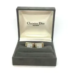 Dior ディオール カフス カフリンクス ヴィンテージ シルバー×ゴールド