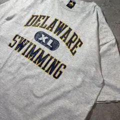 90s H.L.MILLER製 DELAWARE カレッジT　オーバーサイズ