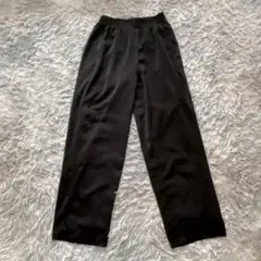 【マノフ】ワイドスラックス（S）ストレートシルエット ウエストゴム JC625