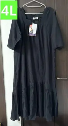 スクエアーワンピース4L