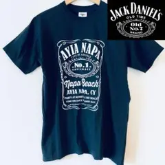 新品　目を惹くジャックダニエル調デザインＴシャツ　キプロス・アヤナパ限定　希少