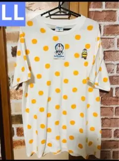 LL ジャイアン　Tシャツ ドラえもん　水玉